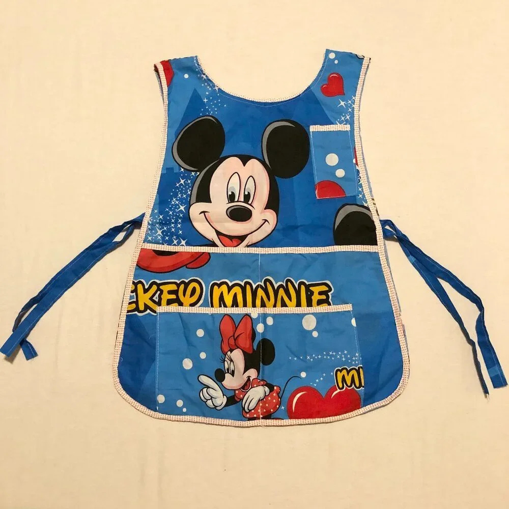 Mickey Minnie Mouse Activity Apron with Pockets